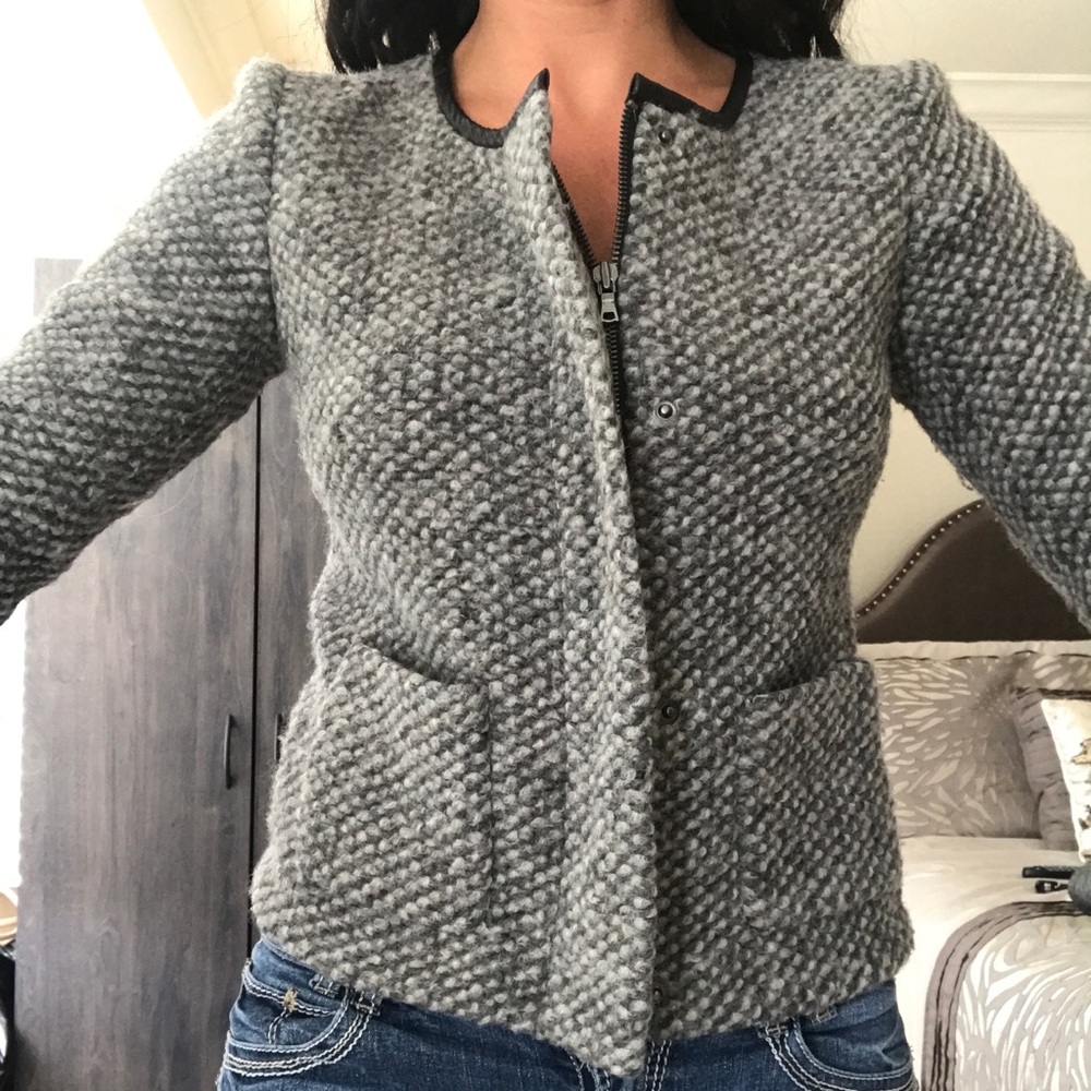 Gray Wool Blazer